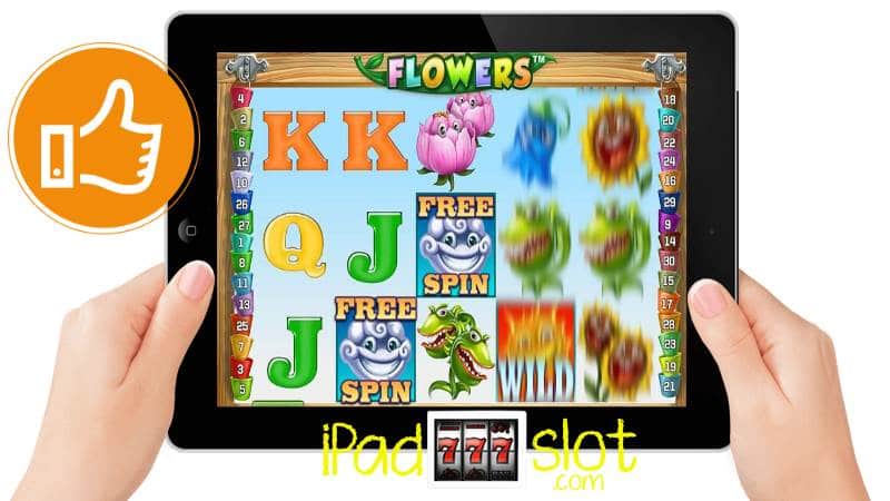 Preview of the Flowers NETENT iPad Slots Game