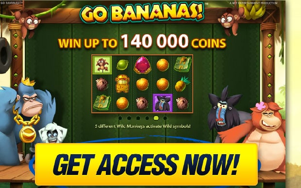 Go Bananas free iPad slots game