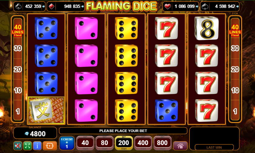 Flaming Dice EGT Slot Game Review